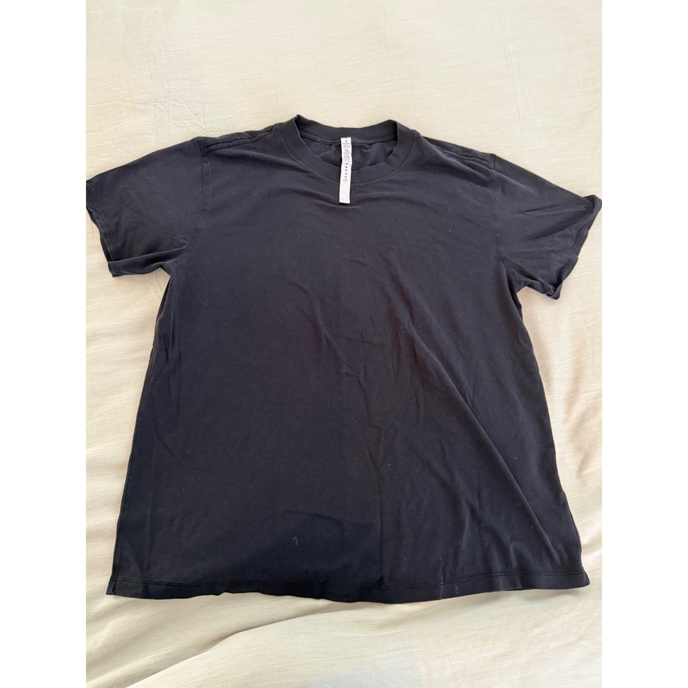 Lululemon All Yours Tee Black Short Sleeve Relaxed Fit Women's - Picture 2 of 8